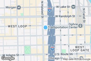 Map image of the property - 737 W Madison St