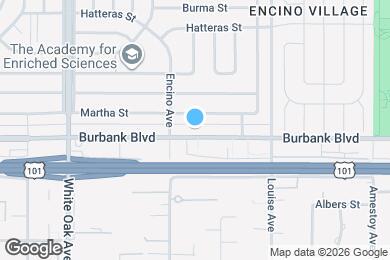 Map image of the property - 17429 Burbank Blvd