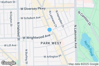 Map image of the property - 628 W Wrightwood Ave