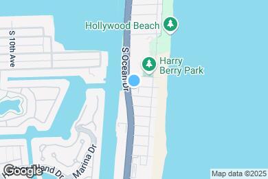 Map image of the property - 1401 S Ocean Dr