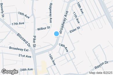 Map image of the property - 1328 Broadway Ave