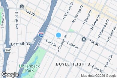 Map image of the property - 2116 E 2nd St