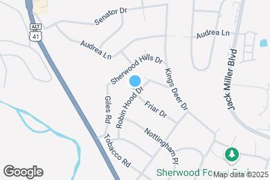 Map image of the property - 301 Robin Hood Dr