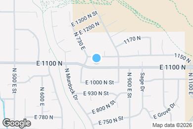 Map image of the property - 777 E 1100 N