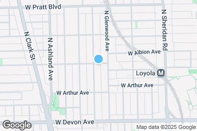 Map image of the property - 1417 W Albion Ave