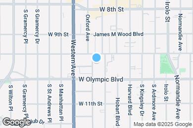 Map image of the property - 960 S Oxford Ave