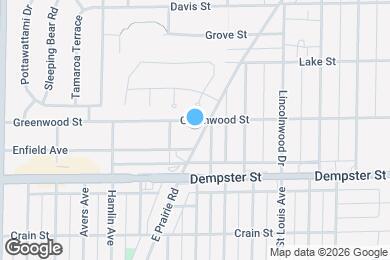 Map image of the property - 8854 E Prairie Rd