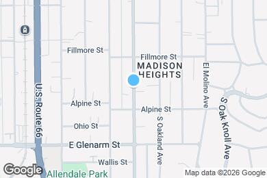 Map image of the property - 894 S Los Robles Ave