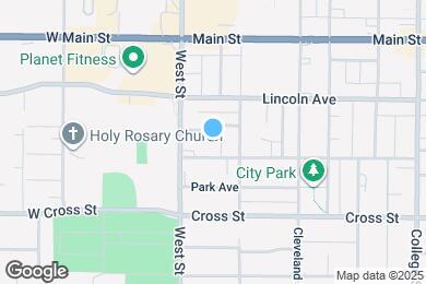 Map image of the property - 35 1/2 Oak Ave