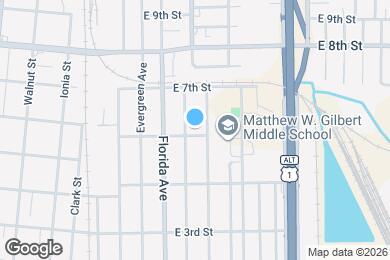 Map image of the property - 1115 E 5th St