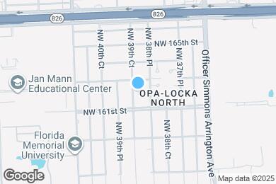 Map image of the property - 16205 NW 39th Ct