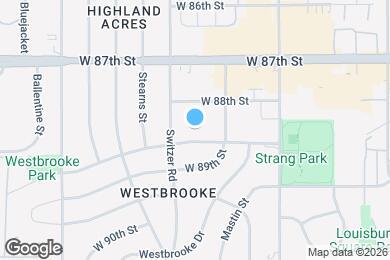 Map image of the property - 10202 W 88th Terrace
