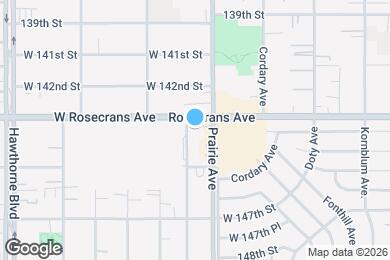 Map image of the property - 4020 W Rosecrans Ave