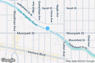 Map image of the property - 13411 Moorpark St