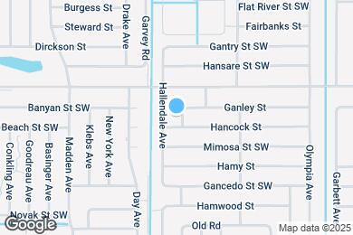 Map image of the property - 1884 Hannah Ave