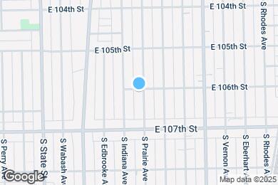 Map image of the property - 10600 S Prairie Ave