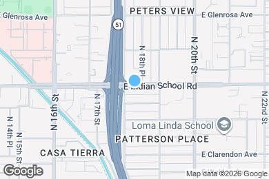 Map image of the property - 1805 E Indian School Rd