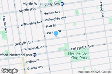 Map image of the property - 649 DeKalb Ave