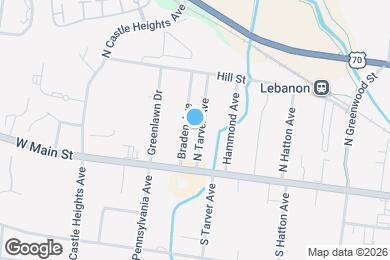 Map image of the property - 116 N Tarver Ave