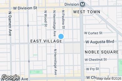 Map image of the property - 1708 W Augusta Blvd