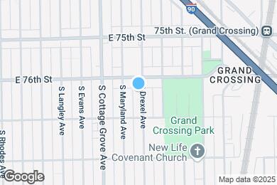 Map image of the property - 7618 S Drexel Ave