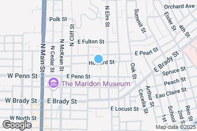 Map image of the property - 321 Howard St