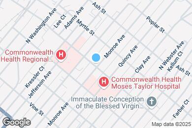 Map image of the property - 801 Monroe Ave