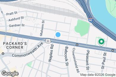 Map image of the property - 1047 Commonwealth Ave