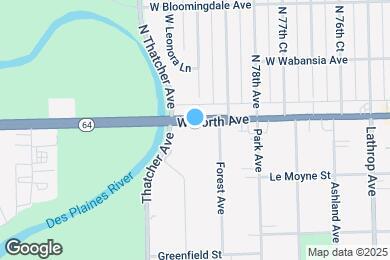 Map image of the property - 7919 North Ave