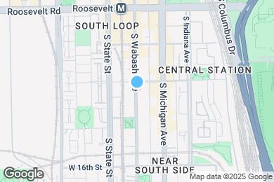 Map image of the property - 1403 S Wabash Ave
