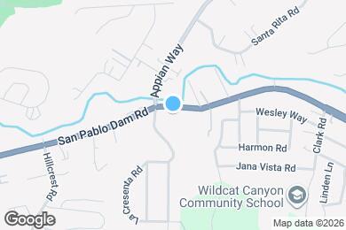 Map image of the property - 4150 San Pablo Dam Rd