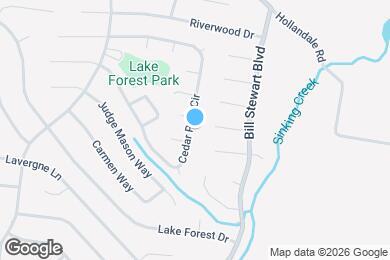 Map image of the property - 452 Cedar Park Cir