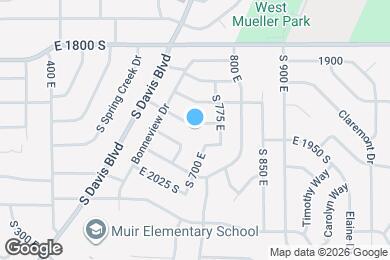 Map image of the property - 726 E 1900 S