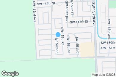 Map image of the property - 14903 SW 159th Pl