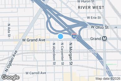 Map image of the property - 1043 W Grand Ave