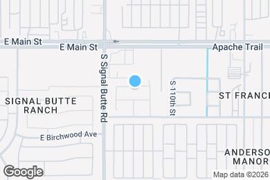 Map image of the property - 10857 E Arcadia Ave