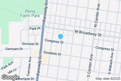 Map image of the property - 195 S Blaine Ave