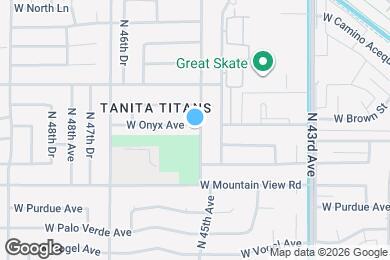 Map image of the property - 4503 W Onyx Ave