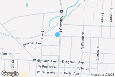 Map image of the property - 353 N Chestnut St