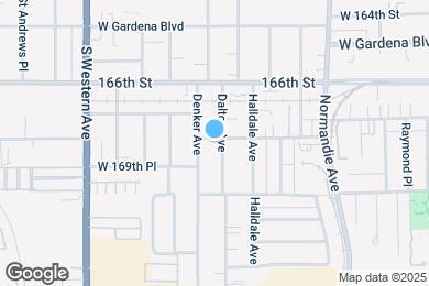 Map image of the property - 16903 S Dalton Ave