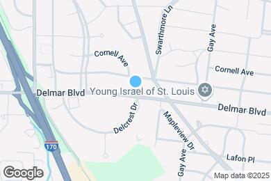 Map image of the property - 8241 Delmar Blvd