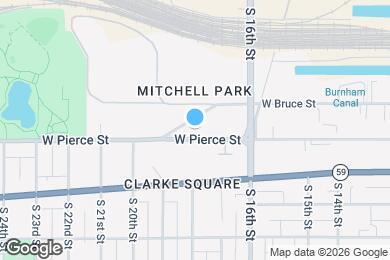 Map image of the property - 1740 W Pierce St