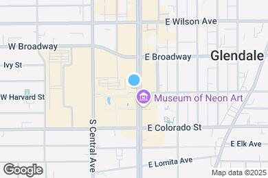 Map image of the property - The Americana at Brand Luxury Apartments