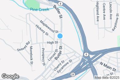 Map image of the property - 405 Butler St