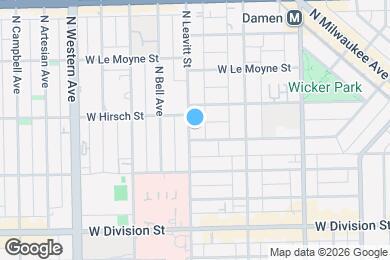Map image of the property - 1343 N Leavitt St
