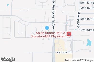 Map image of the property - 14411 N Pennsylvania Ave