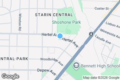 Map image of the property - 1991 Hertel Ave