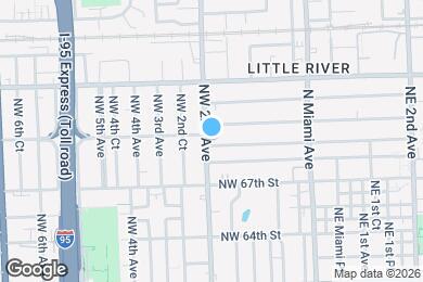 Map image of the property - 6863 NW 2nd Ave
