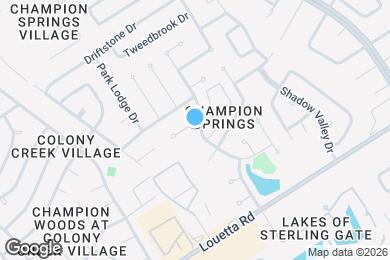 Map image of the property - 8807 Vista Springs Dr