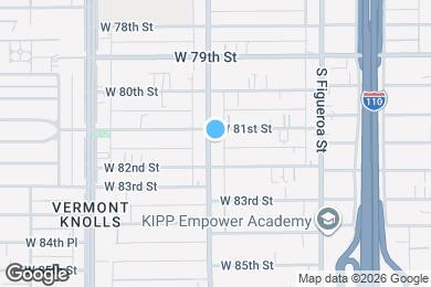 Map image of the property - 8114 S Hoover St